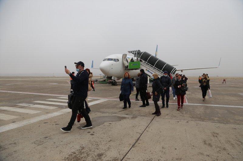 Ukraynalı turistler Kapadokya'da