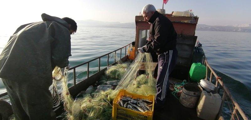 Van Gölü’nde inci kefali bereketi	