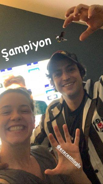 Beşiktaşlı ünlülerin şampiyonluk paylaşımları