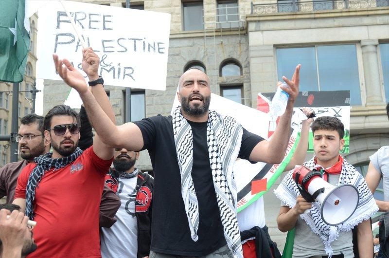 ABD'de Filistin'e destek gösterisi