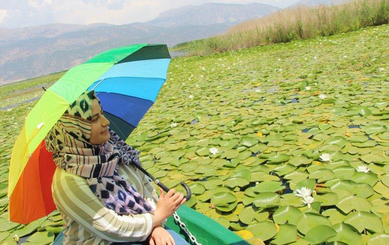 Çivril Işıklı Gölü'nde nilüfer şöleni