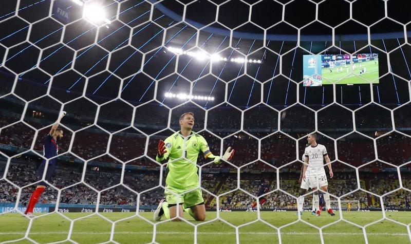 Fransa-Almanya maçından kareler