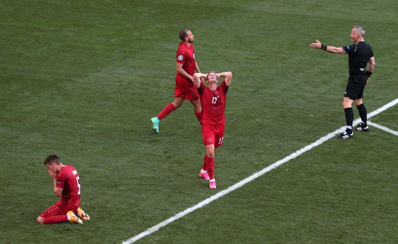 Danimarka-Belçika maçından kareler