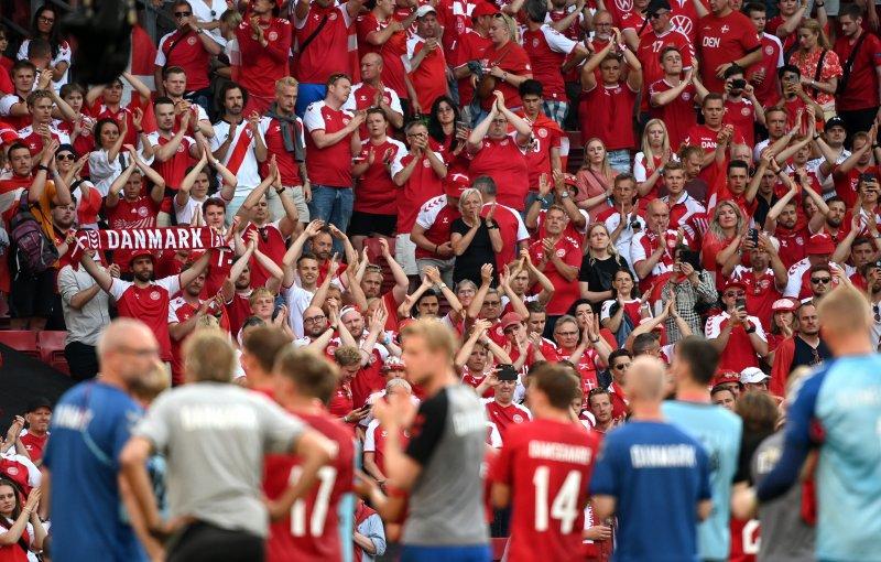 Danimarka-Belçika maçından kareler