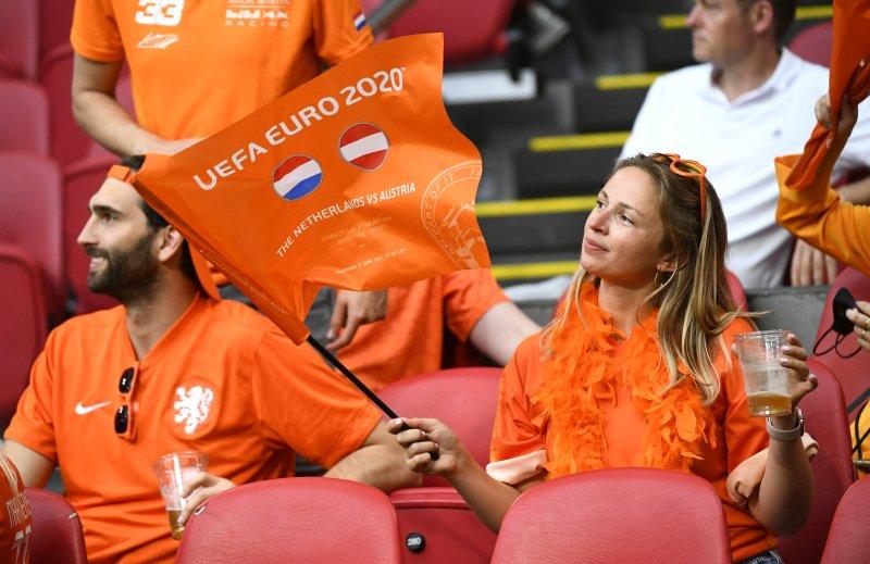 Hollanda-Avusturya maçından kareler