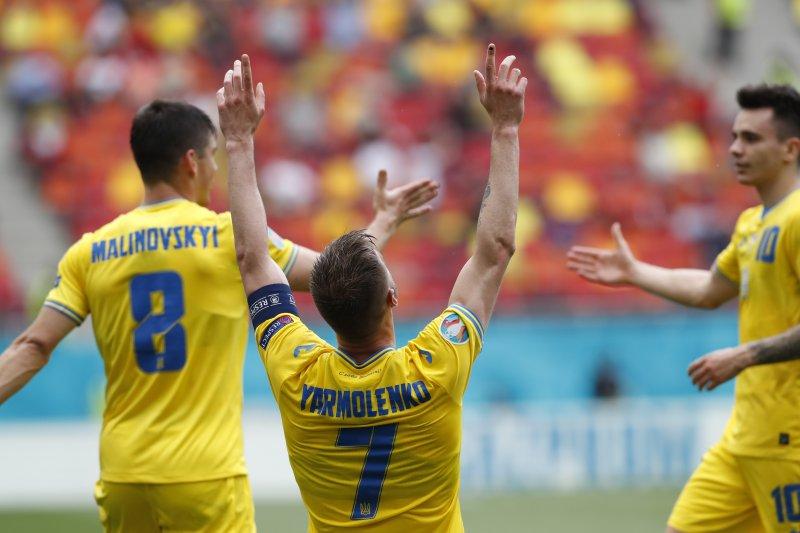 Ukrayna-Kuzey Makedonya maçından kareler