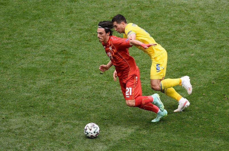 Ukrayna-Kuzey Makedonya maçından kareler