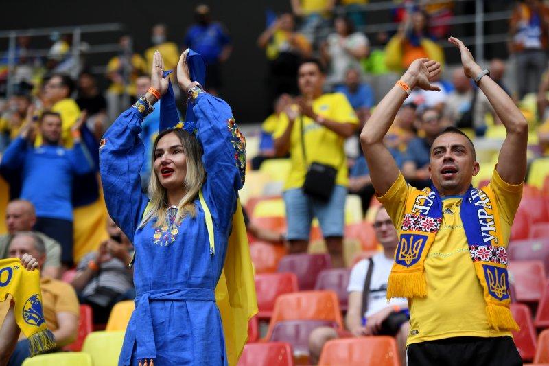 Ukrayna-Kuzey Makedonya maçından kareler