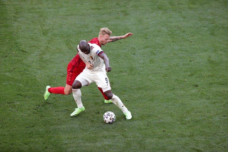 Danimarka-Belçika maçından kareler