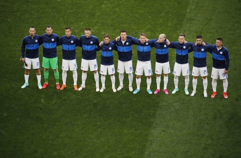 İsviçre-Slovakya maçından kareler