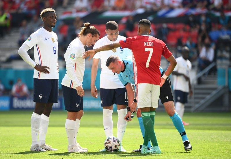 Macaristan-Fransa maçından kareler