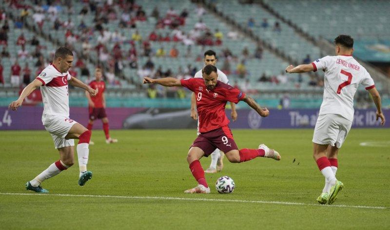 Euro 2020 Türkiye - İsviçre maçından kareler