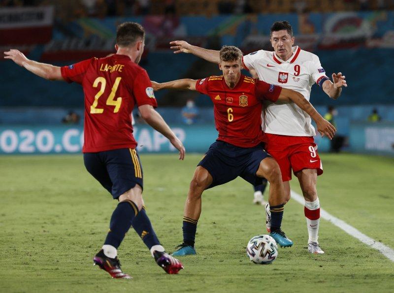Euro 2020 İspanya - Polonya maçından kareler