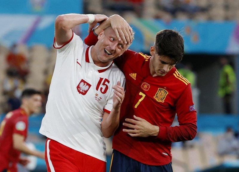 Euro 2020 İspanya - Polonya maçından kareler