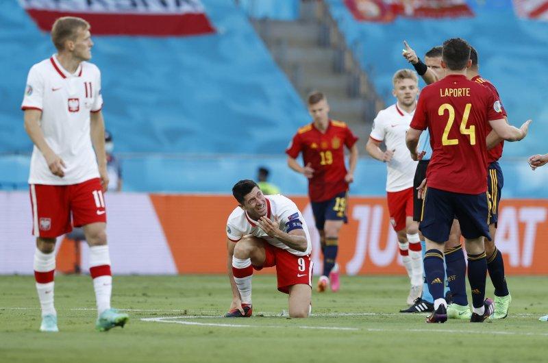 Euro 2020 İspanya - Polonya maçından kareler