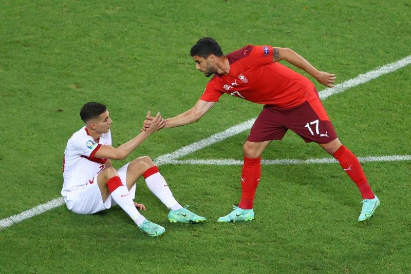 Euro 2020 Türkiye - İsviçre maçından kareler