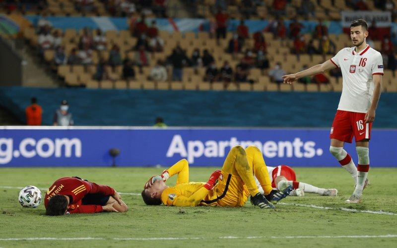 Euro 2020 İspanya - Polonya maçından kareler