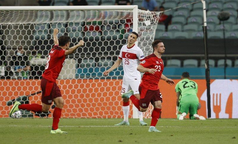 Euro 2020 Türkiye - İsviçre maçından kareler