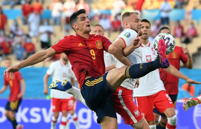 Euro 2020 İspanya - Polonya maçından kareler