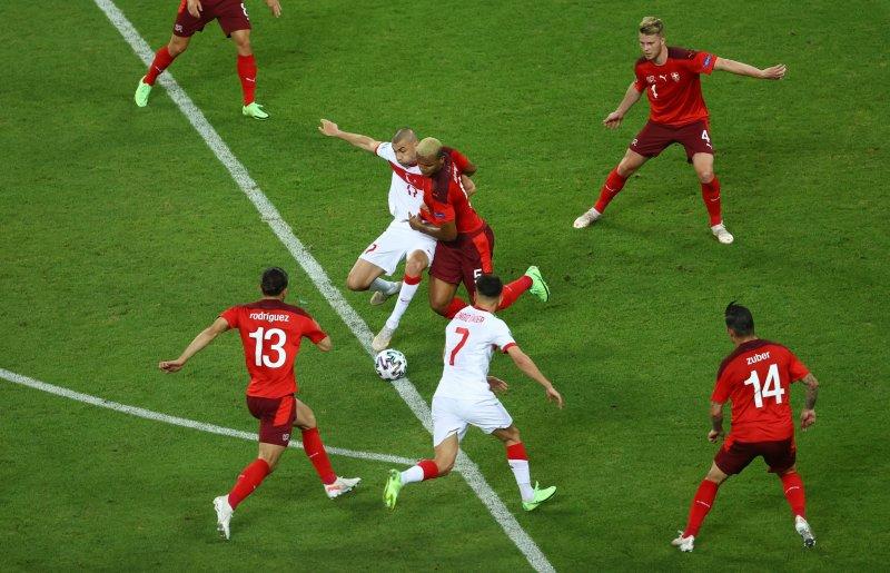 Euro 2020 Türkiye - İsviçre maçından kareler