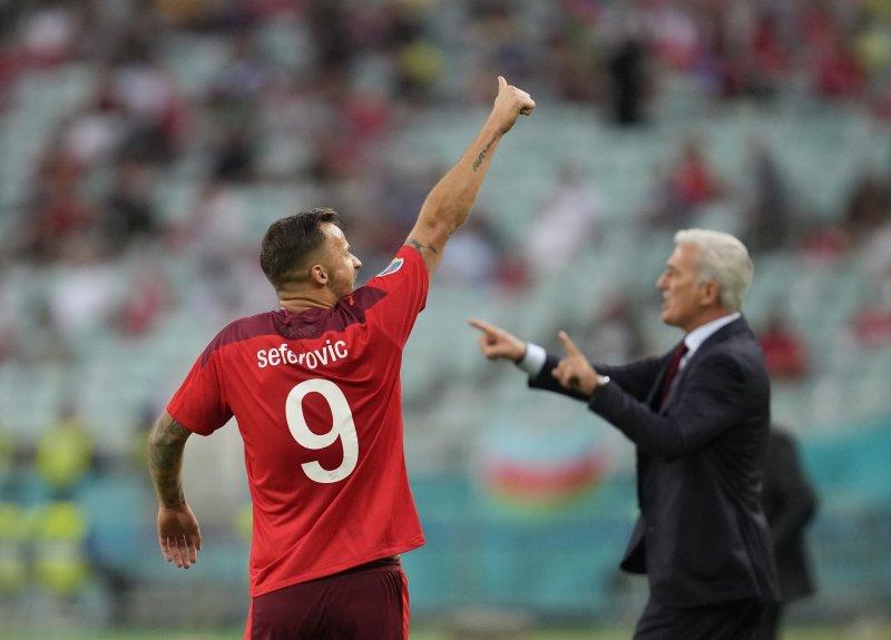 Euro 2020 Türkiye - İsviçre maçından kareler