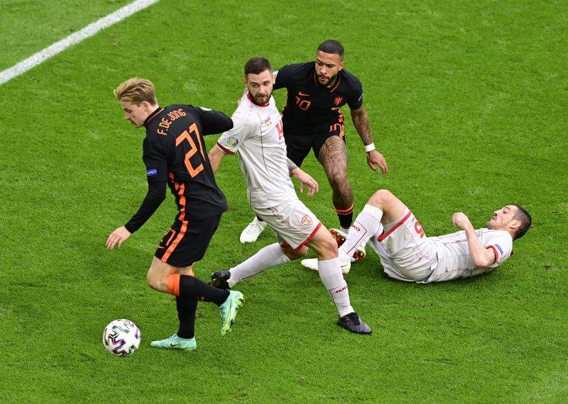 Kuzey Makedonya-Hollanda maçından kareler