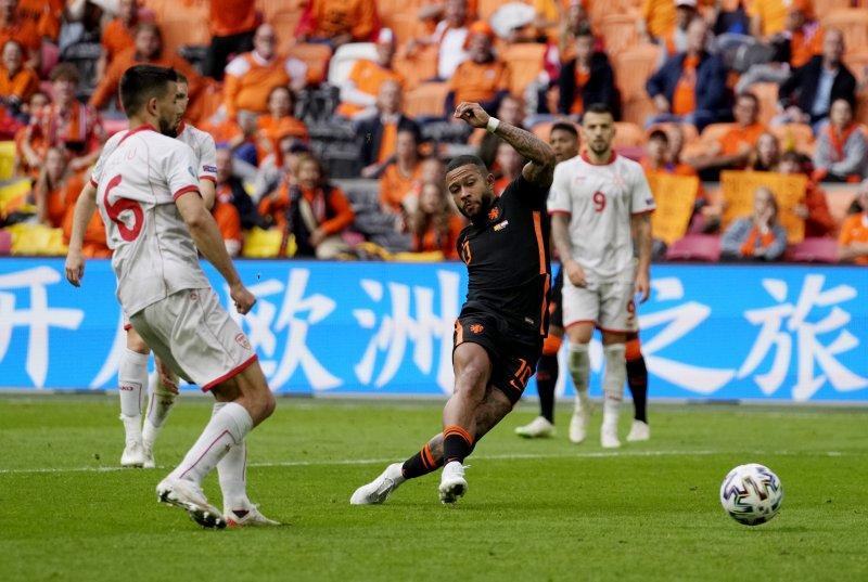 Kuzey Makedonya-Hollanda maçından kareler