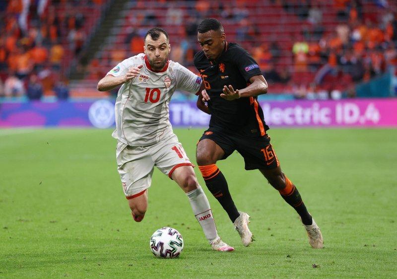 Kuzey Makedonya-Hollanda maçından kareler