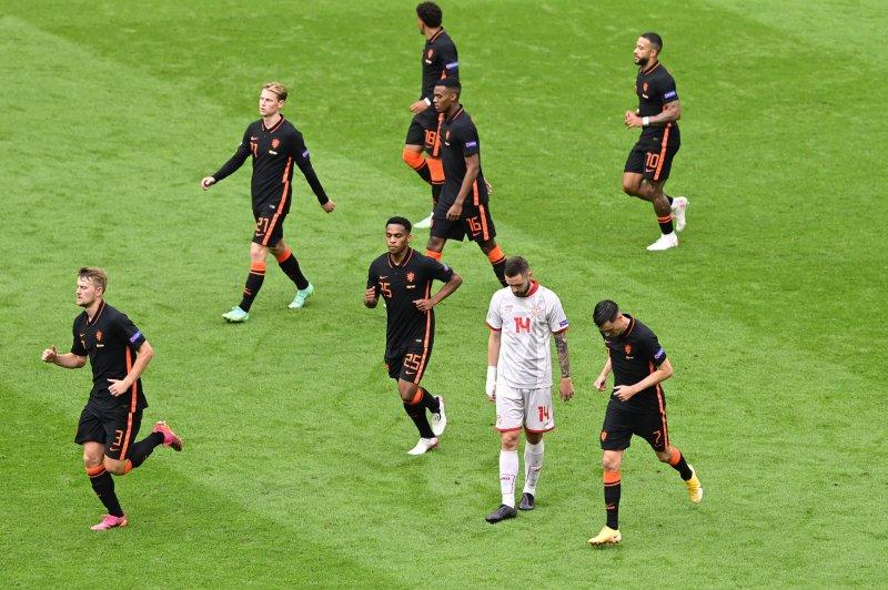 Kuzey Makedonya-Hollanda maçından kareler