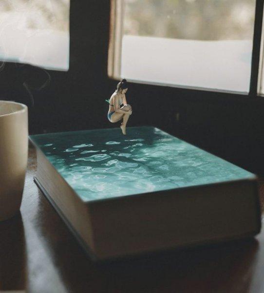 Çinli sanatçı Katrina Yu'nun harika kitap kareleri