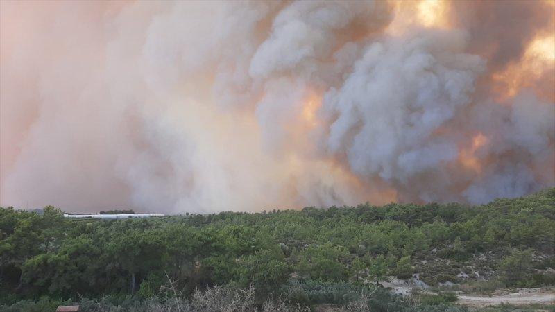 Manavgat'taki yangın, yerleşim yerlerine sıçradı