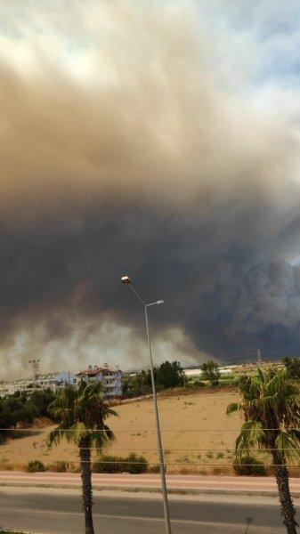 Manavgat'taki yangın, yerleşim yerlerine sıçradı