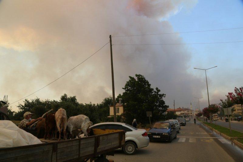Manavgat'taki yangın, yerleşim yerlerine sıçradı