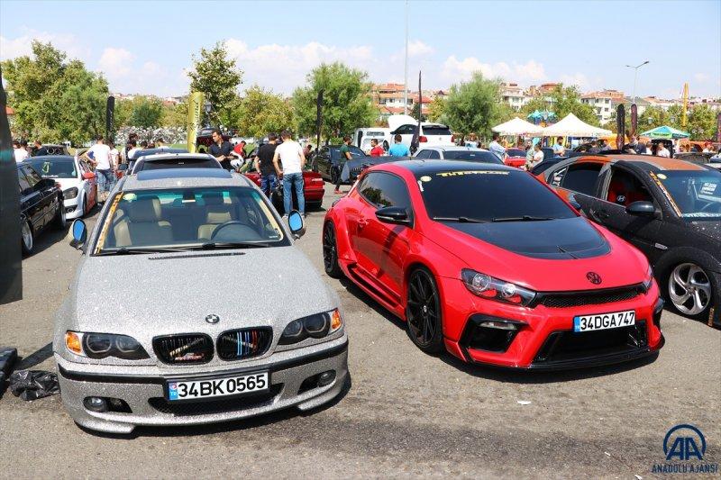 Modifiye araç tutkunları Tekirdağ'da bir araya geldi 