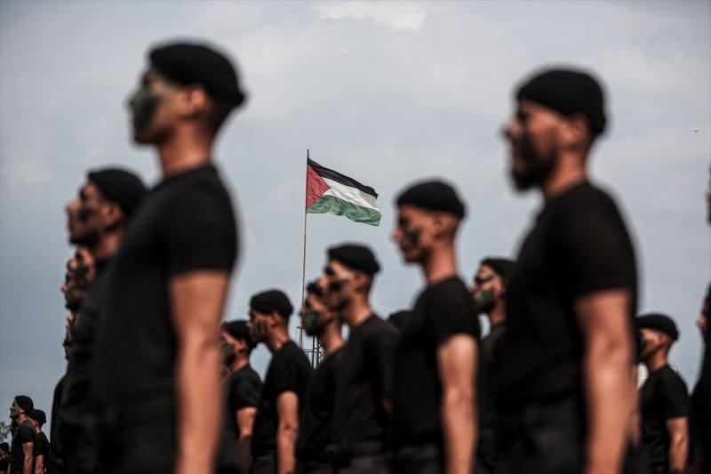 Gazze'de  'Ulusun Kalkanı Alayı' töreni düzenlendi