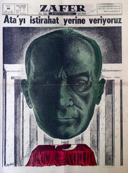 10 Kasım 1938 gazete manşetleri