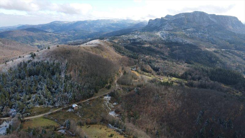 Küre Dağları'nda sonbahar ve kış bir arada