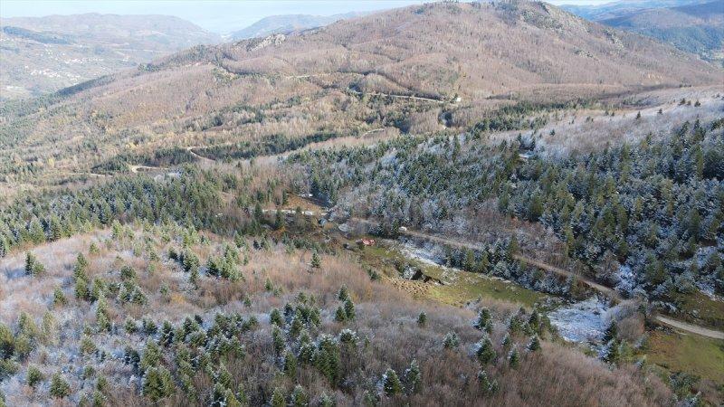 Küre Dağları'nda sonbahar ve kış bir arada