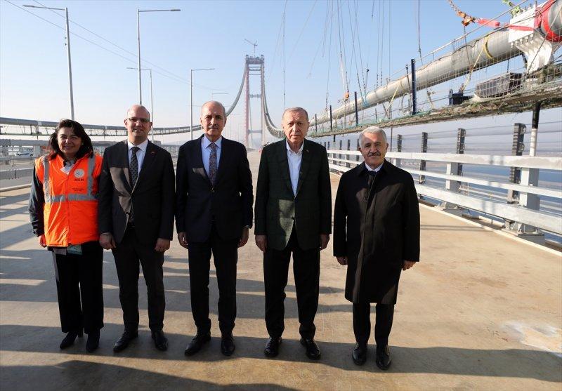 Cumhurbaşkanı Recep Tayyip Erdoğan'ın son tabliye montajından kareler