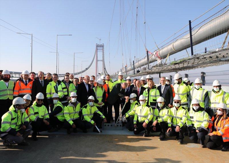 Cumhurbaşkanı Recep Tayyip Erdoğan'ın son tabliye montajından kareler