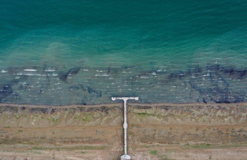 İznik'te su çekilmesi 50 metreyi geçti