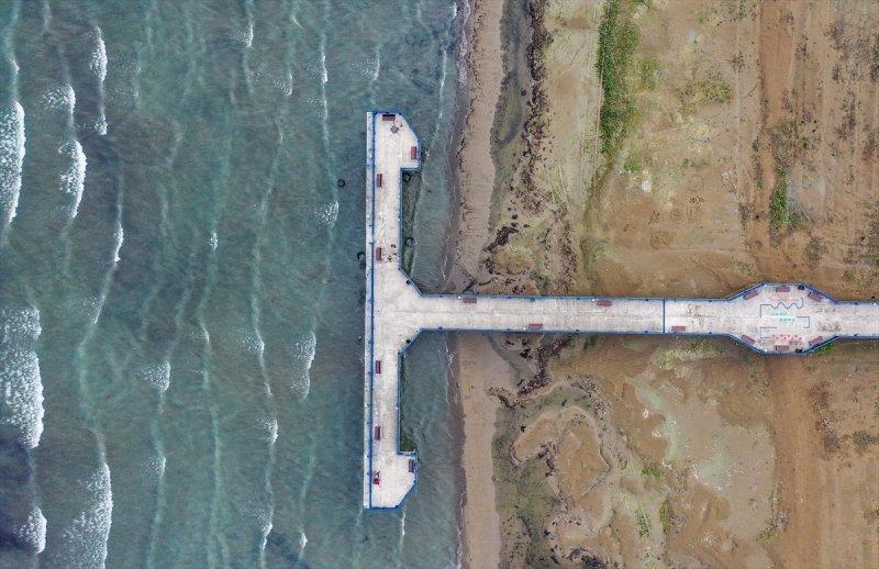 İznik'te su çekilmesi 50 metreyi geçti