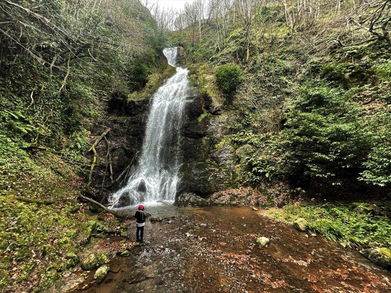 Düzce'de keşfedilen yeni şelale turizme kazandırıldı
