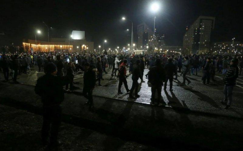 Kazakistan'da akaryakıt zammı protestolarından kareler