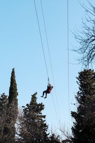 Macera severlerin yeni tutkusu: Boğaza karşı zipline
