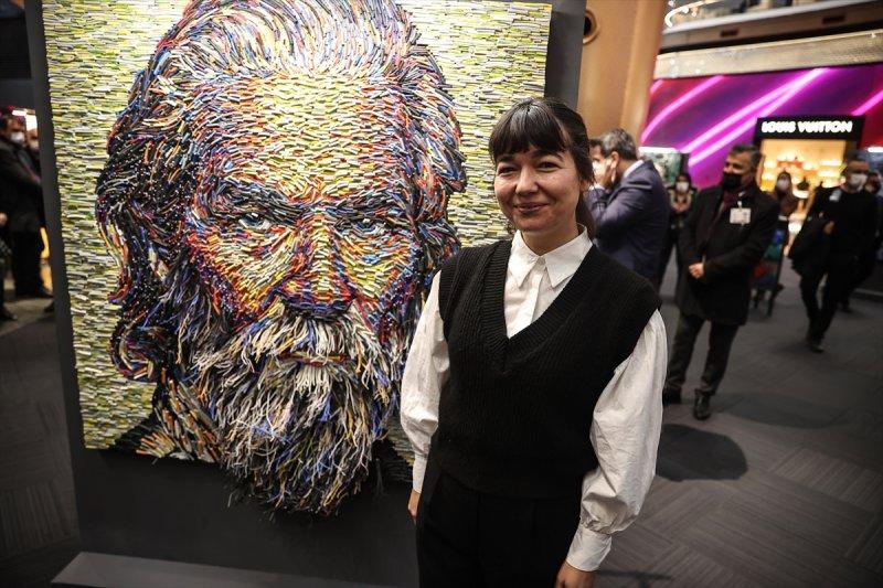 İstanbul Havalimanı'nda toplanan atıklar sanat eseri oldu