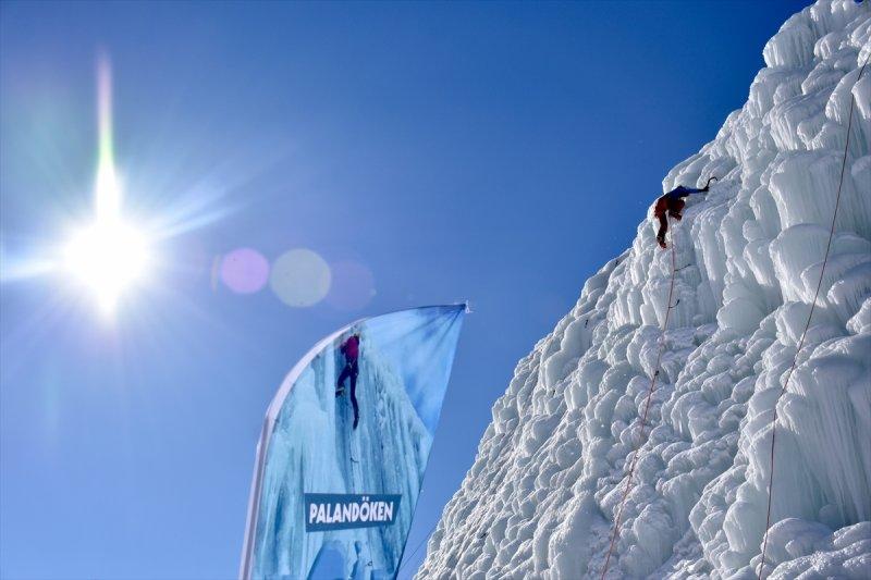 Palandöken'de buz tırmanışı festivali başladı
