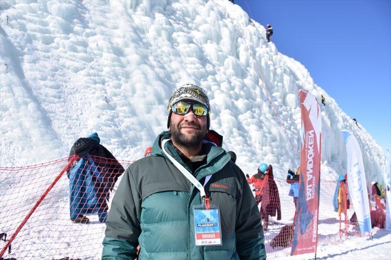 Palandöken'de buz tırmanışı festivali başladı