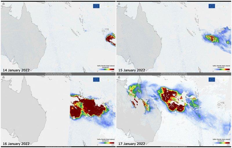 Tonga'daki yanardağ patlamasının atmosfere etkileri araştırılıyor