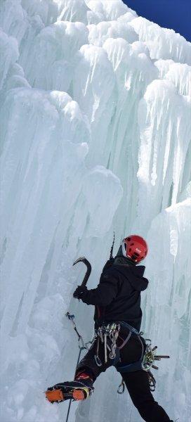 Palandöken'de buz tırmanışı festivali başladı